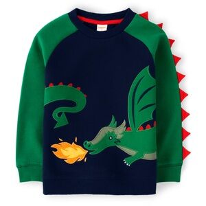 Gymboree Boys Dragon Sweatshirt, Knights & Dragons Sweatshirt.